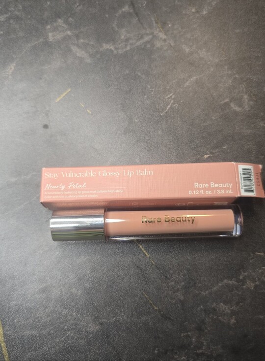 Rare Beauty Other - Rare Beauty Stay Vulnerable Glossy Lip Balm in Nearly Petal - Peachy Nude Pink
